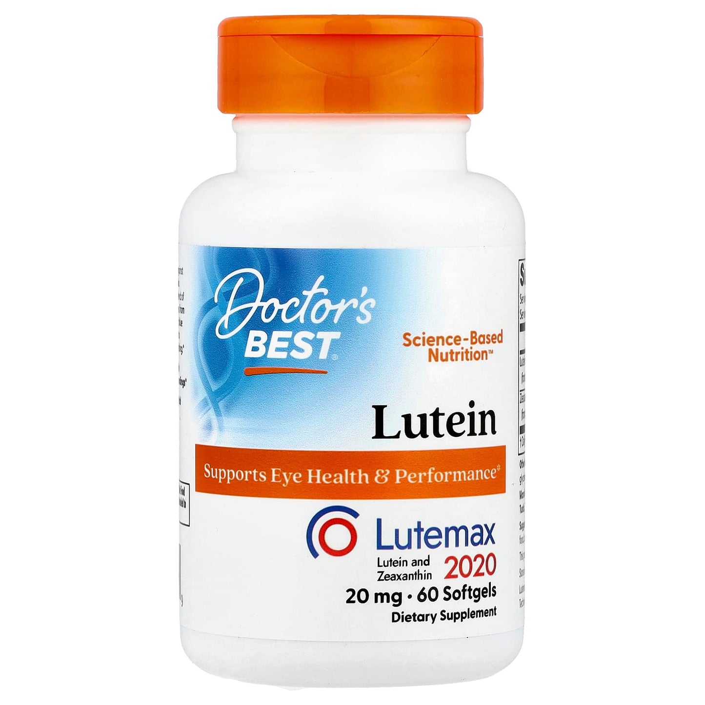 Protect Your Eyes with Doctor's Best Lutein Lutemax 2020 Softgels - Image 1