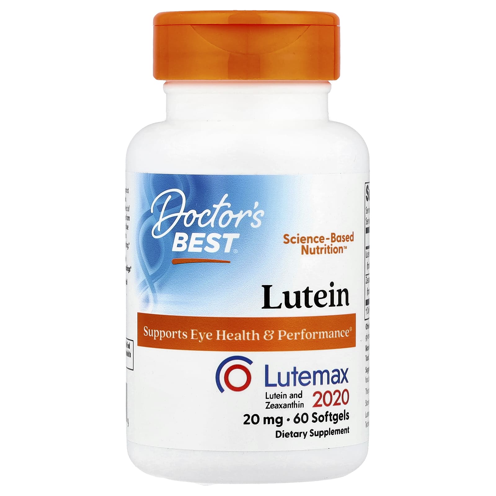 Protect Your Eyes with Doctor's Best Lutein Lutemax 2020 Softgels - Image 1