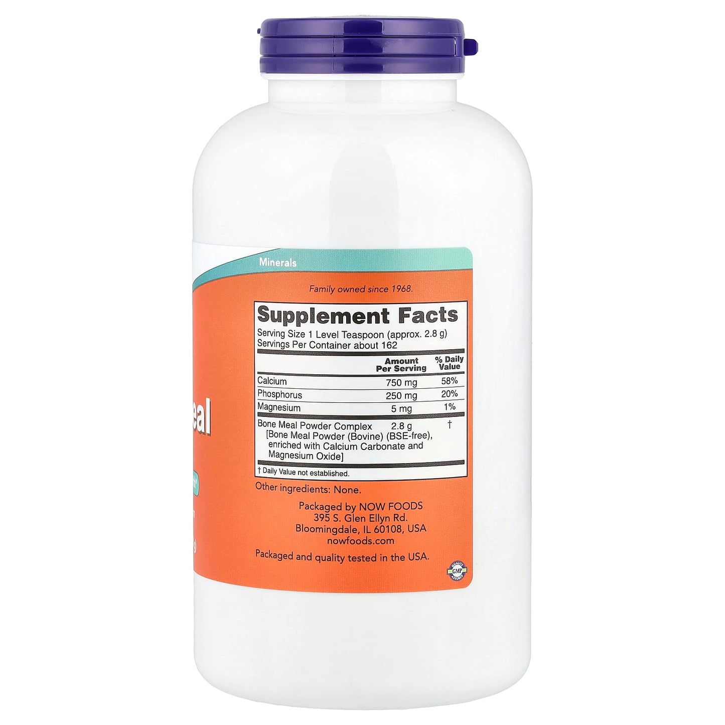 NOW Foods, Bone Meal Powder, 1 lb (454 g) - Image 2