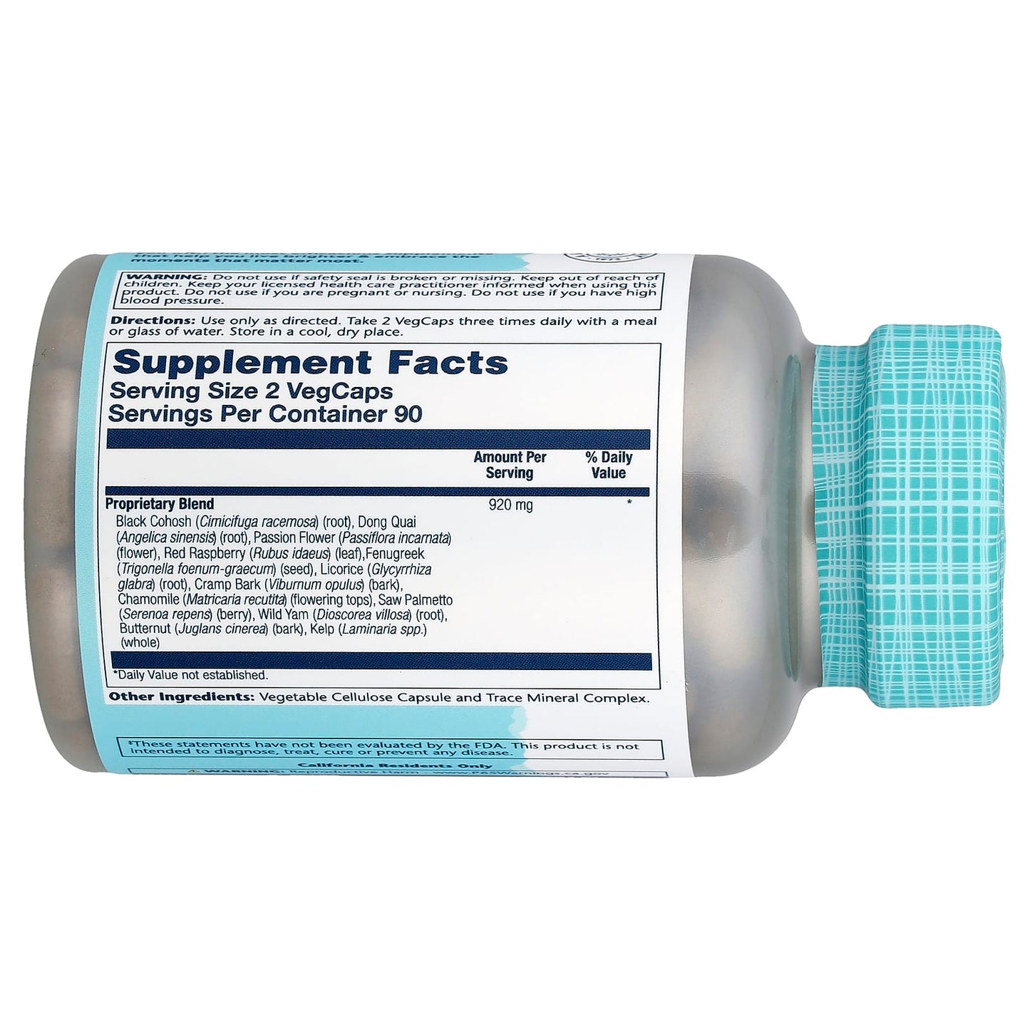 Solaray, Female Hormone Blend SP-7C™, 180 VegCaps - Image 2
