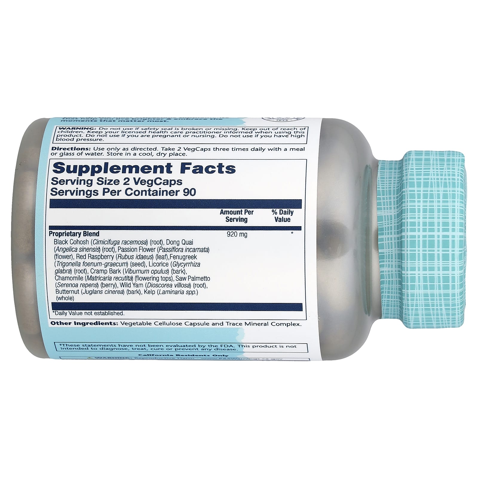 Solaray, Female Hormone Blend SP-7C™, 180 VegCaps - Image 2