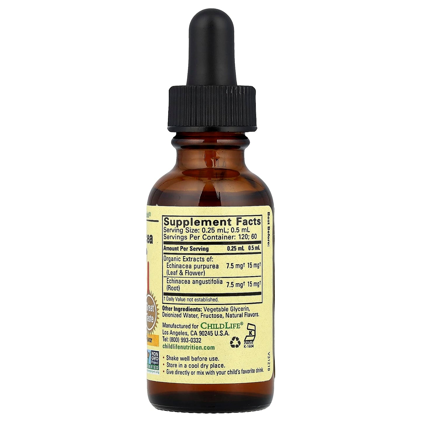 ChildLife Echinacea for Kids Dietary Supplement (30ml) - Non GMO & Kosher - Image 2