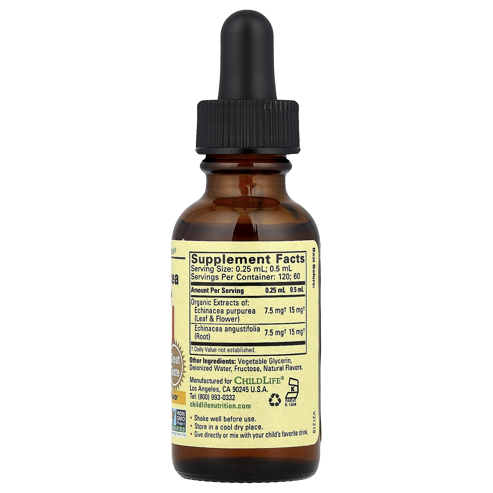 ChildLife Echinacea for Kids Dietary Supplement (30ml) - Non GMO & Kosher - Image 2