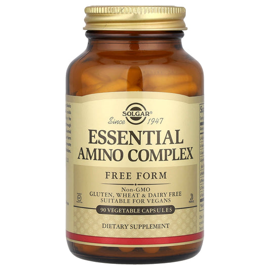 Solgar, Essential  Amino Complex, 90 Vegetable Capsules - Image 1