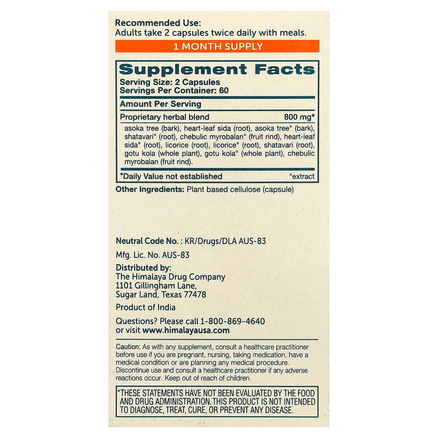 Natural Menopause Relief with Himalaya MenoCare 120 Capsules - Image 2