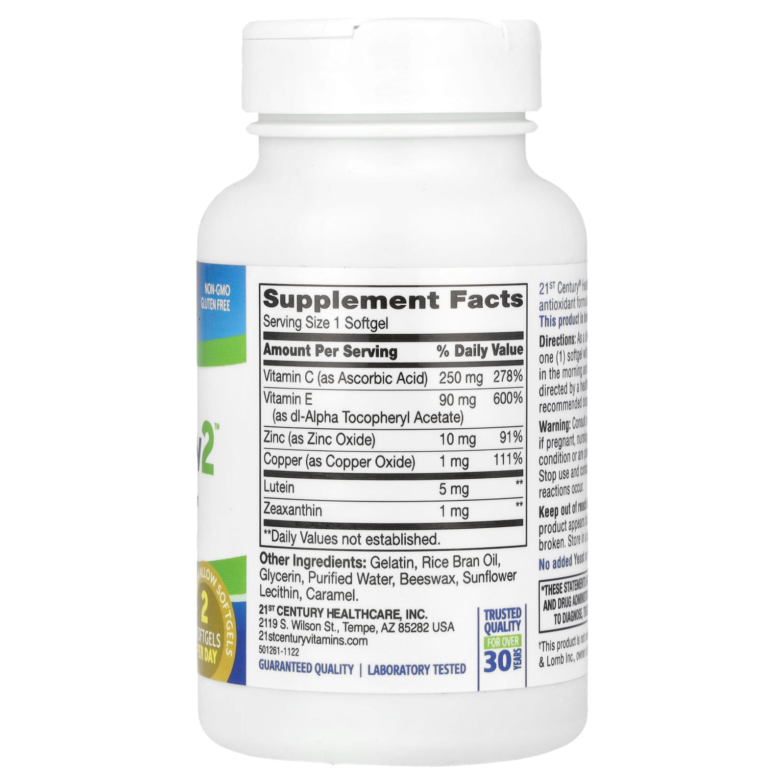 Eye Health Support with 21st Century Healthy Eyes SuperView 2, 120 Softgels - Image 2