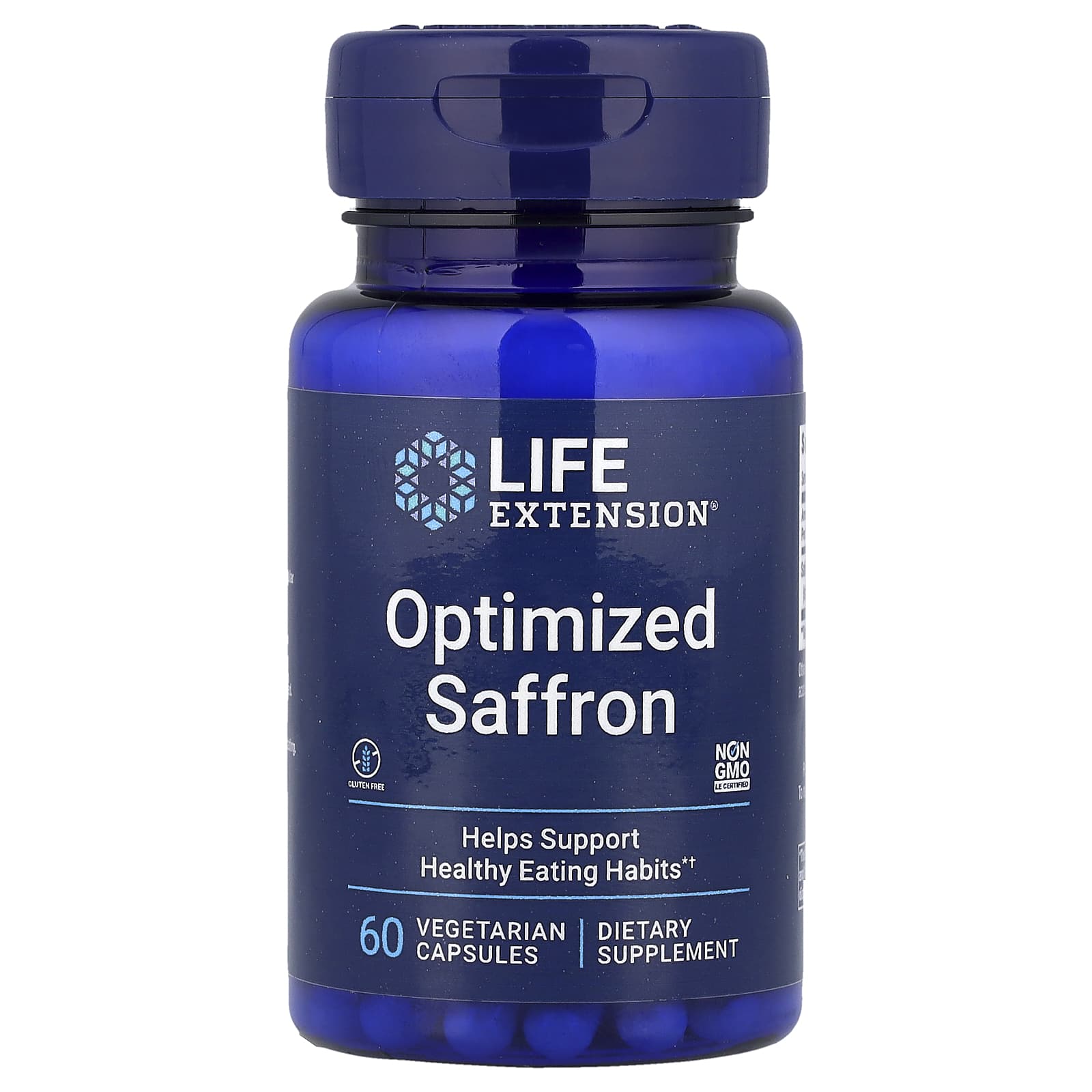 Life Extension, Optimized Saffron, 60 Vegetarian Capsules (88.25 mg per Capsule) - Image 1