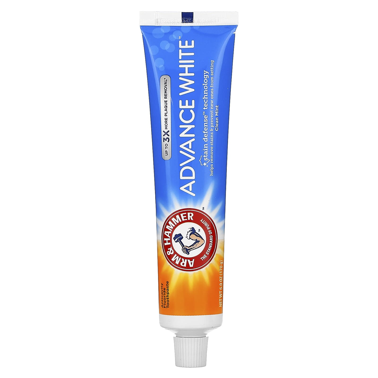 Arm & Hammer Advance White Toothpaste, 6 oz - Clean Mint, Stronger Teeth - Image 1