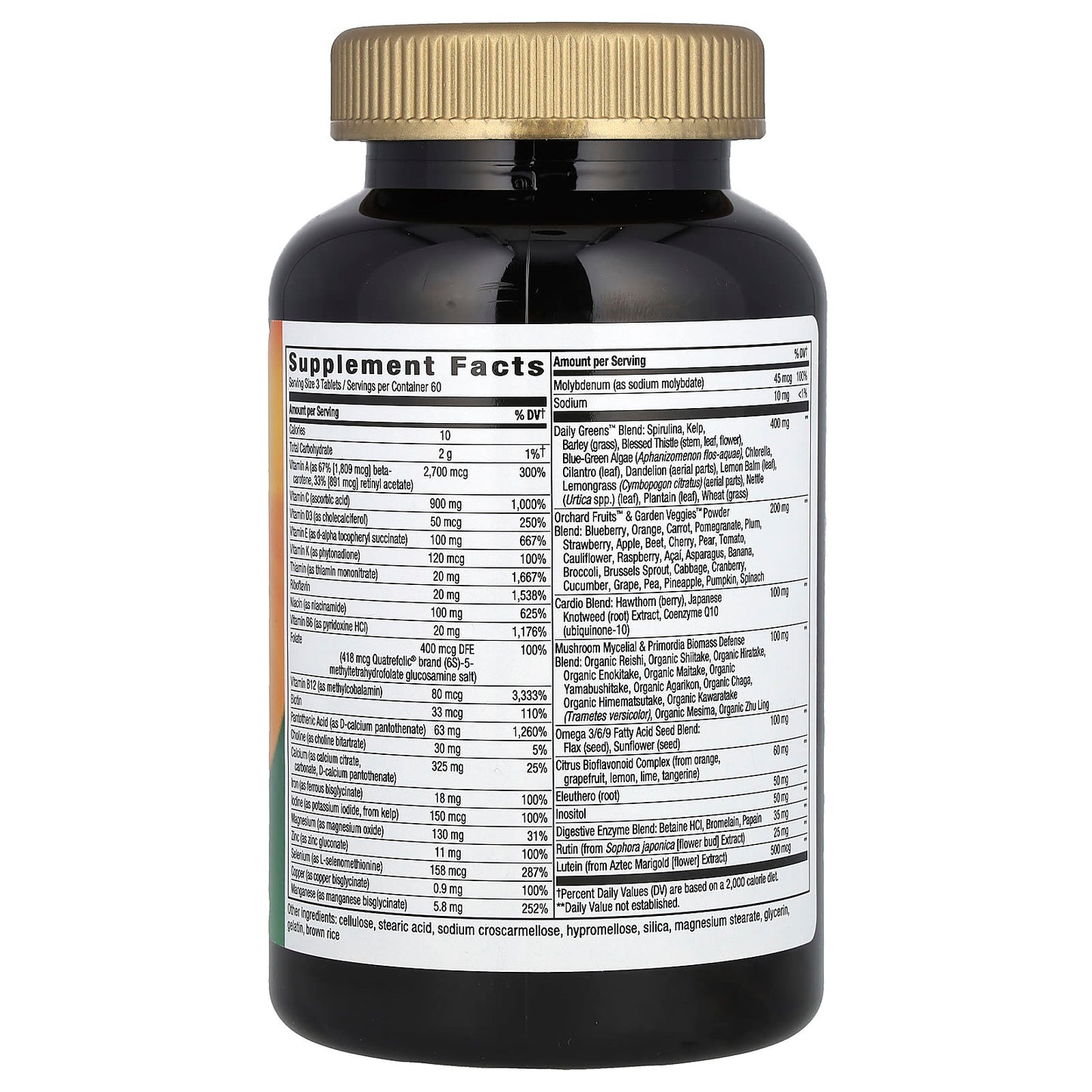 Nature's Way, Alive! Max3 Potency Adult Complete Multivitamin, With Iron, 180 Tablets - Image 2