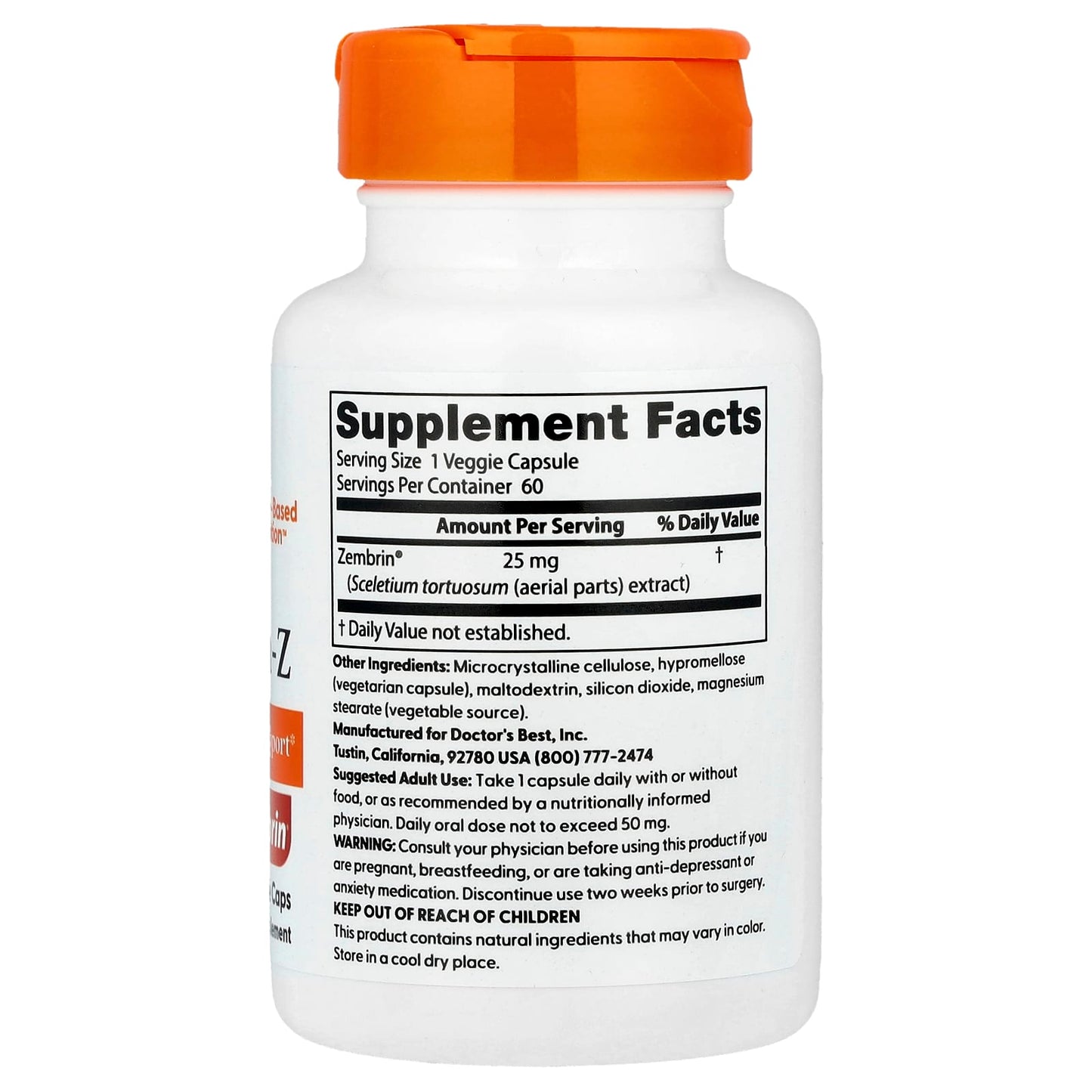 Calm-Z Stress & Focus Support Supplement | 60 Veggie Caps - Image 2