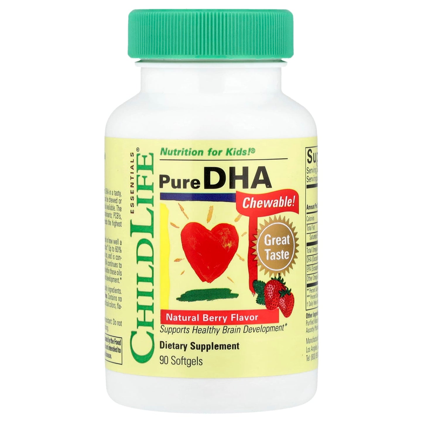 ChildLife Pure DHA for Kids - Natural Brain Development Supplement - Image 1