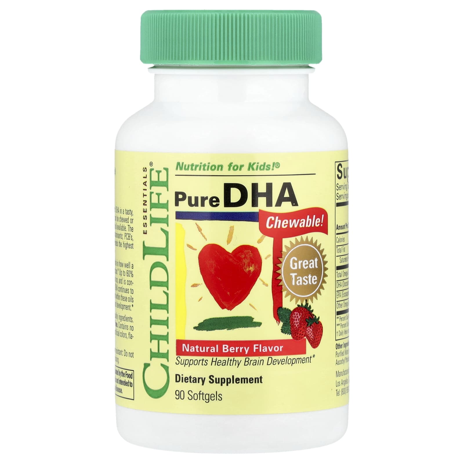 ChildLife Pure DHA for Kids - Natural Brain Development Supplement - Image 1
