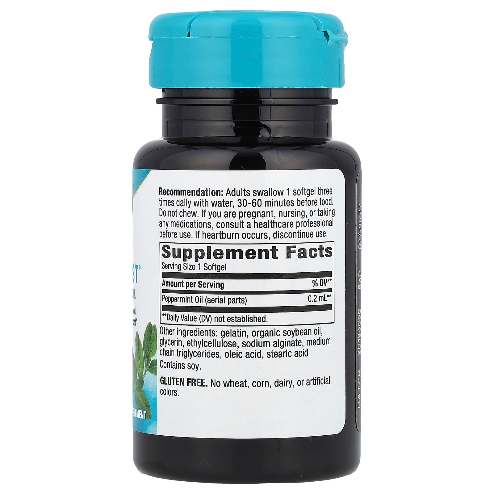 Nature's Way, Pepogest®, Peppermint Oil, 0.2 ml, 60 Softgels