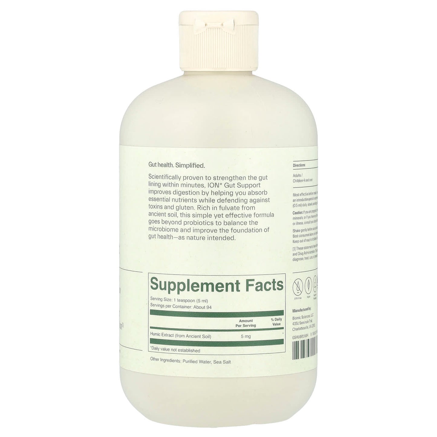 ION Gut Support - Natural Gut Health Supplement, 16 fl oz - Image 2