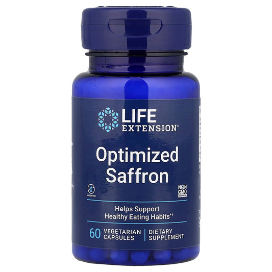 Life Extension, Optimized Saffron, 60 Vegetarian Capsules (88.25 mg per Capsule) - Image 1