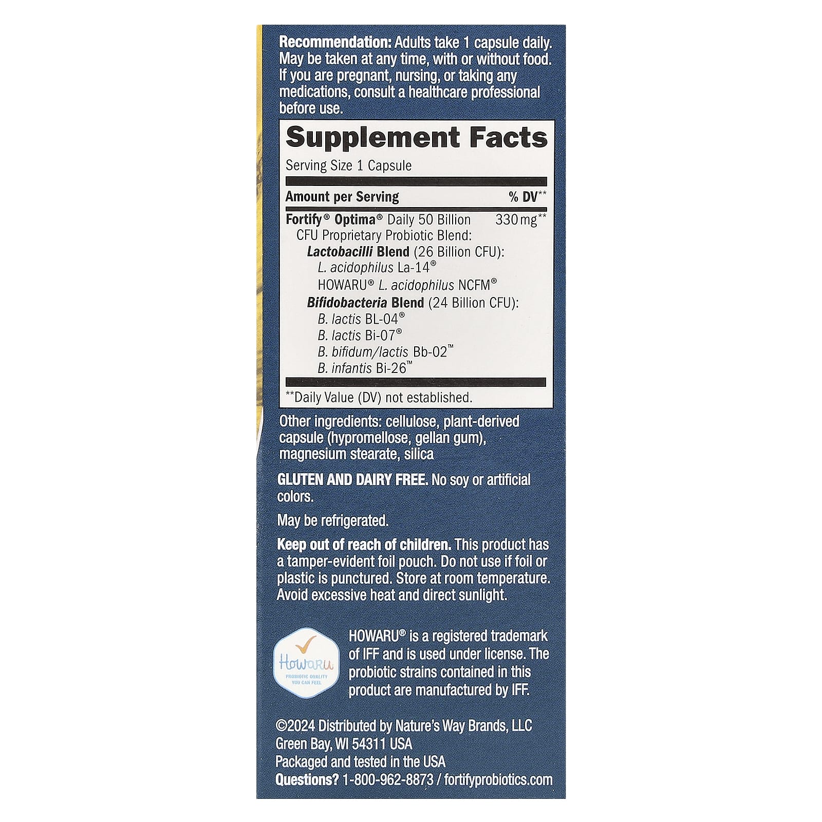 Nature's Way, Optima® Probiotic, Fortify®, 30 Delayed-Release Capsules - Image 2