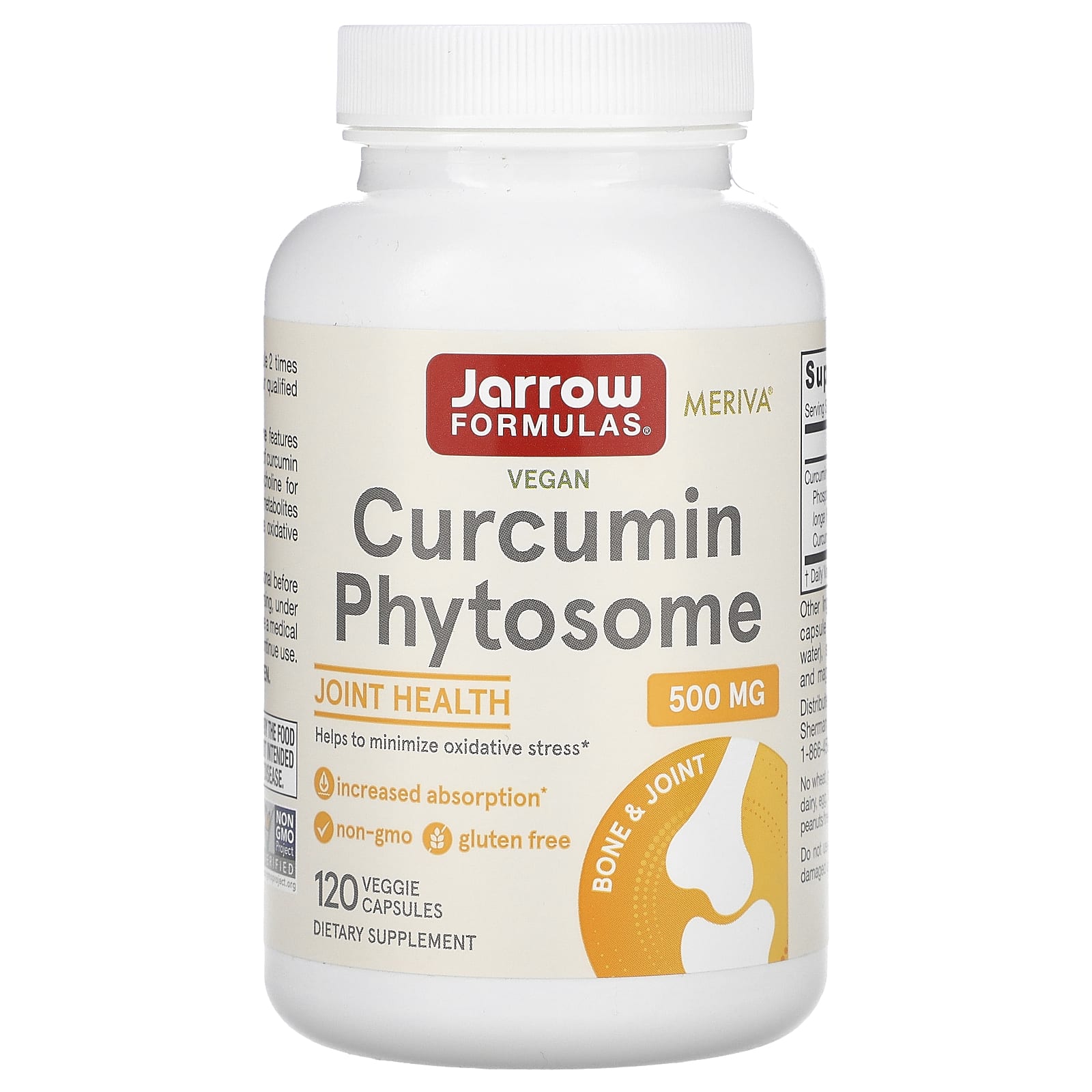 Turmeric Curcumin Supplement with Enhanced Absorption, 120 Capsules - Image 1