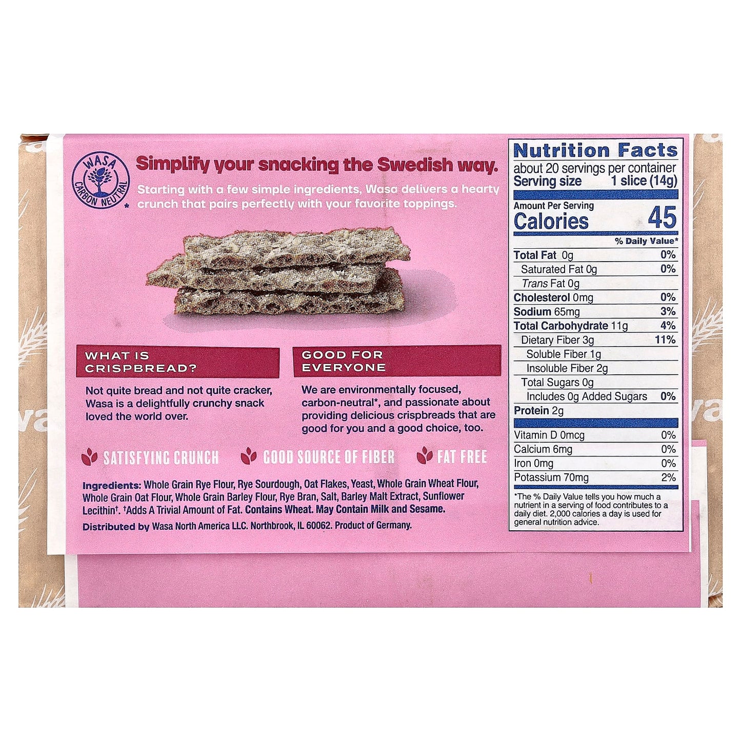Wasa Flatbread, Crispbread, Multi Grain , 9.7 oz (275 g) - Image 2