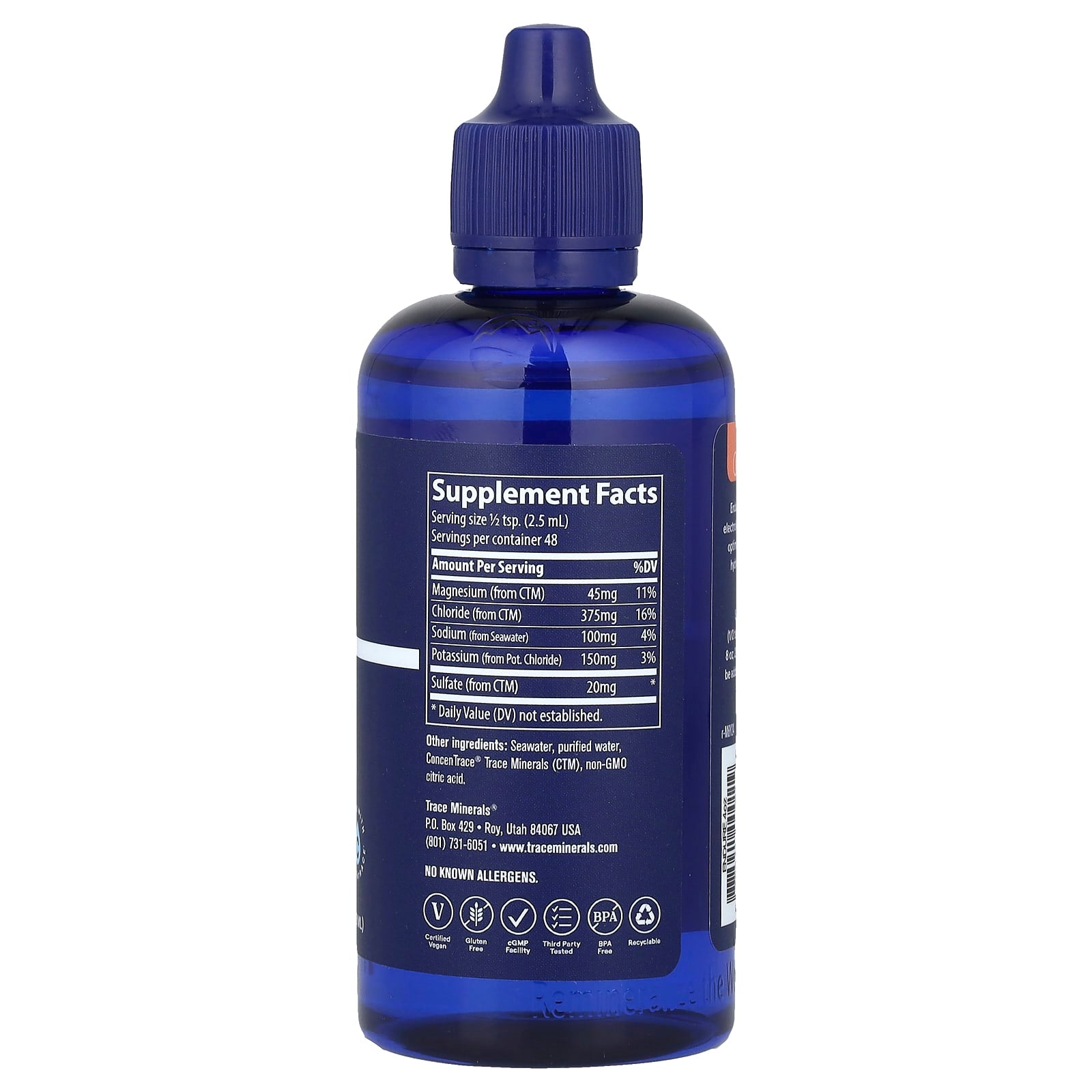 Trace, Endure, Liquid Electrolyte Supplement, 4 fl oz (118 ml) - Image 2