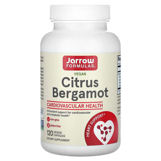 Jarrow Formulas Vegan Citrus Bergamot 120 Capsules for Heart Health - Image 1