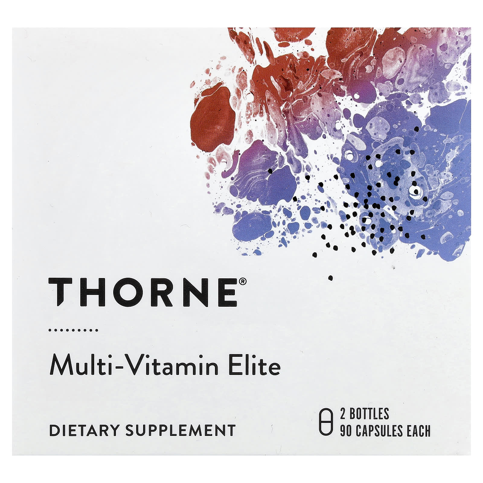 Thorne, Multi-Vitamin Elite, A.M. & P.M., 2 Bottles, 90 Capsules Each - Image 1