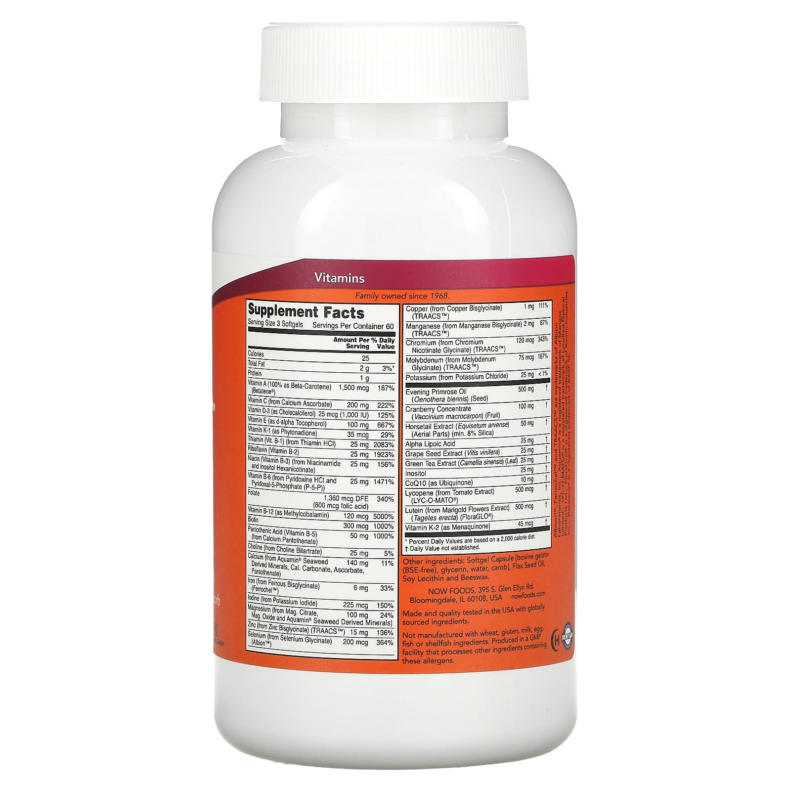 NOW Foods, EVE, Superior Women's Multi, 180 Softgels - Image 2