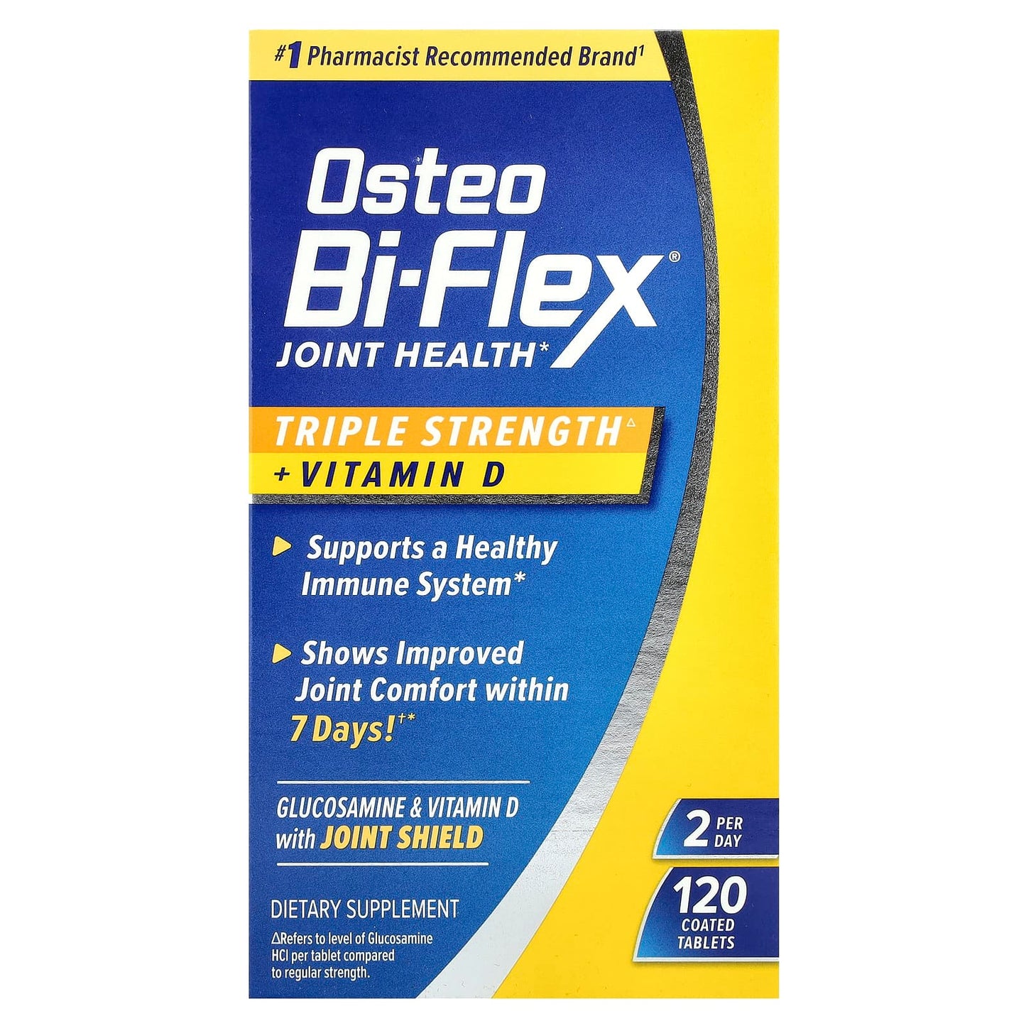 Osteo Bi-Flex, Joint Health + Vitamin D, Triple Strength, 120 Coated Tablets - Image 1