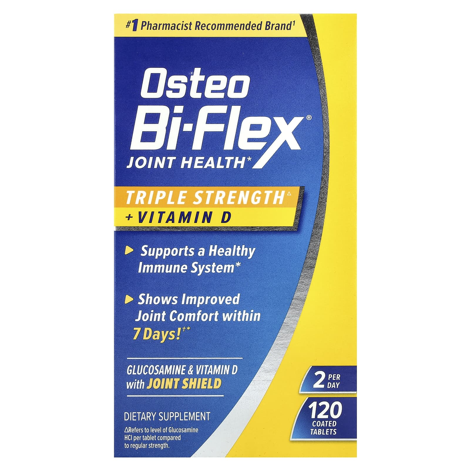 Osteo Bi-Flex, Joint Health + Vitamin D, Triple Strength, 120 Coated Tablets - Image 1