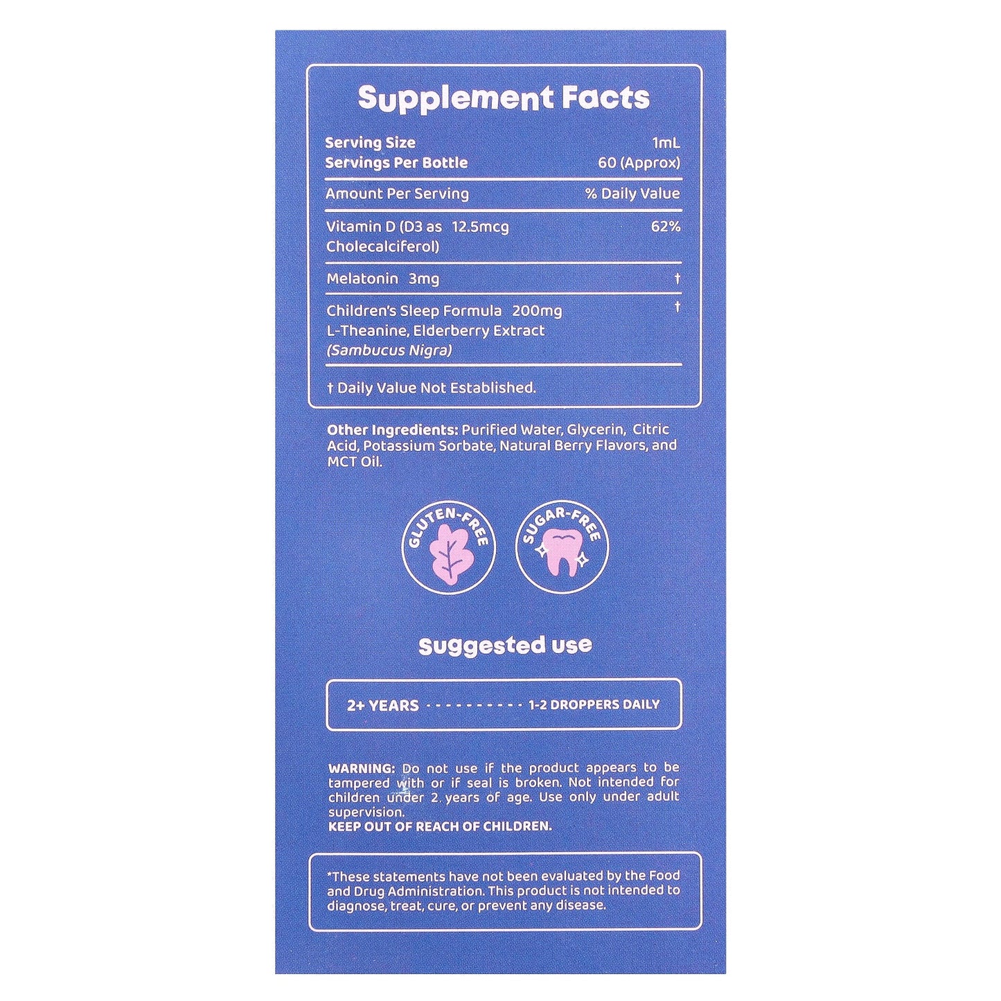 <strong>JoySpring Sleepberry Melatonin Drops</strong> - 2 fl oz (60 ml) - Image 2
