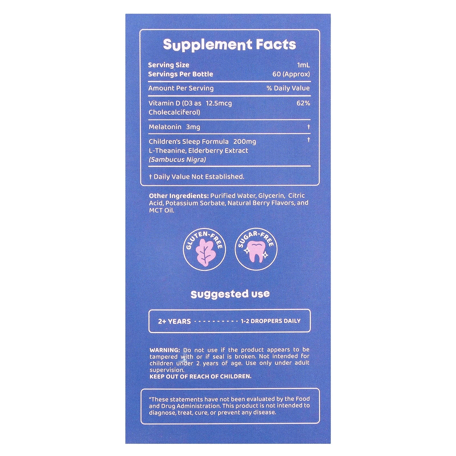 <strong>JoySpring Sleepberry Melatonin Drops</strong> - 2 fl oz (60 ml) - Image 2