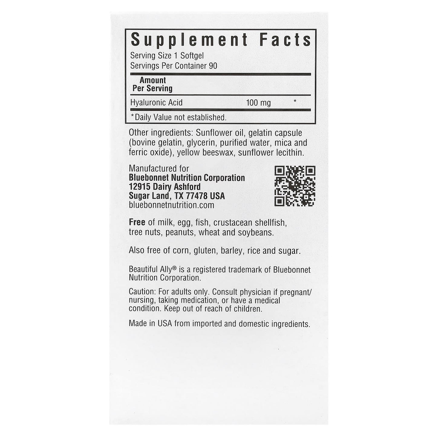 Hyaluronic Acid Supplement for Radiant Skin by Bluebonnet Nutrition - Image 2