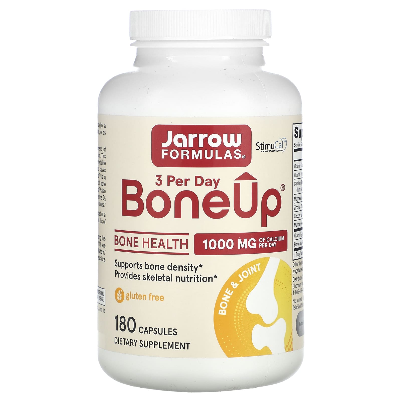 <strong>Jarrow Formulas BoneUp 3 Per Day</strong> 1,000 mg Calcium Supplements for Bone Health - Image 1