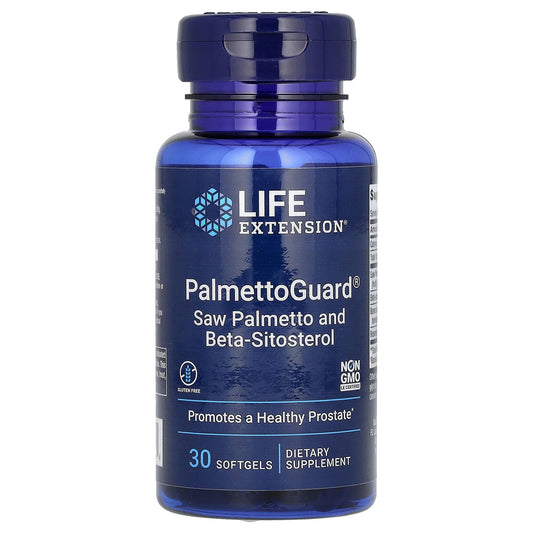 Life Extension, PalmettoGuard, Saw Palmetto and Beta-Sitosterol, 30 Softgels - Image 1