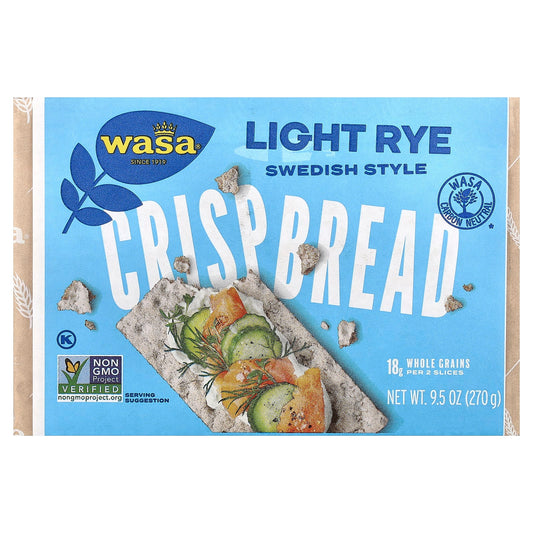 Wasa Flatbread, Crispbread, Light Rye, 9.5 oz (270 g) - Image 1