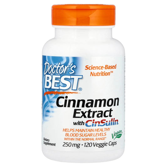 Cinnamon Extract for Blood Sugar Balance & Weight Loss - 120 Capsules - Image 1