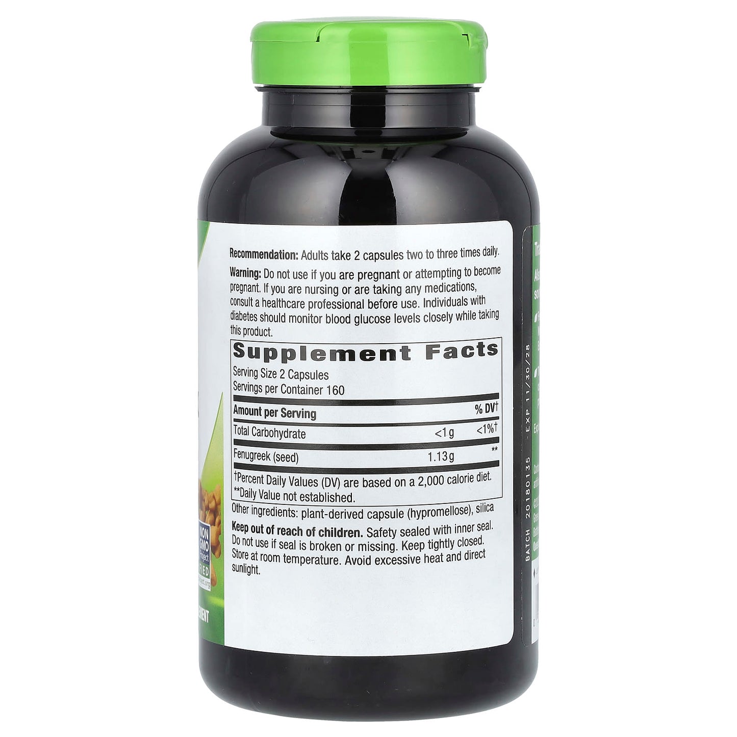 Nature's Way, Fenugreek Seed, 320 Vegan Capsules (565 mg per Capsule) - Image 2