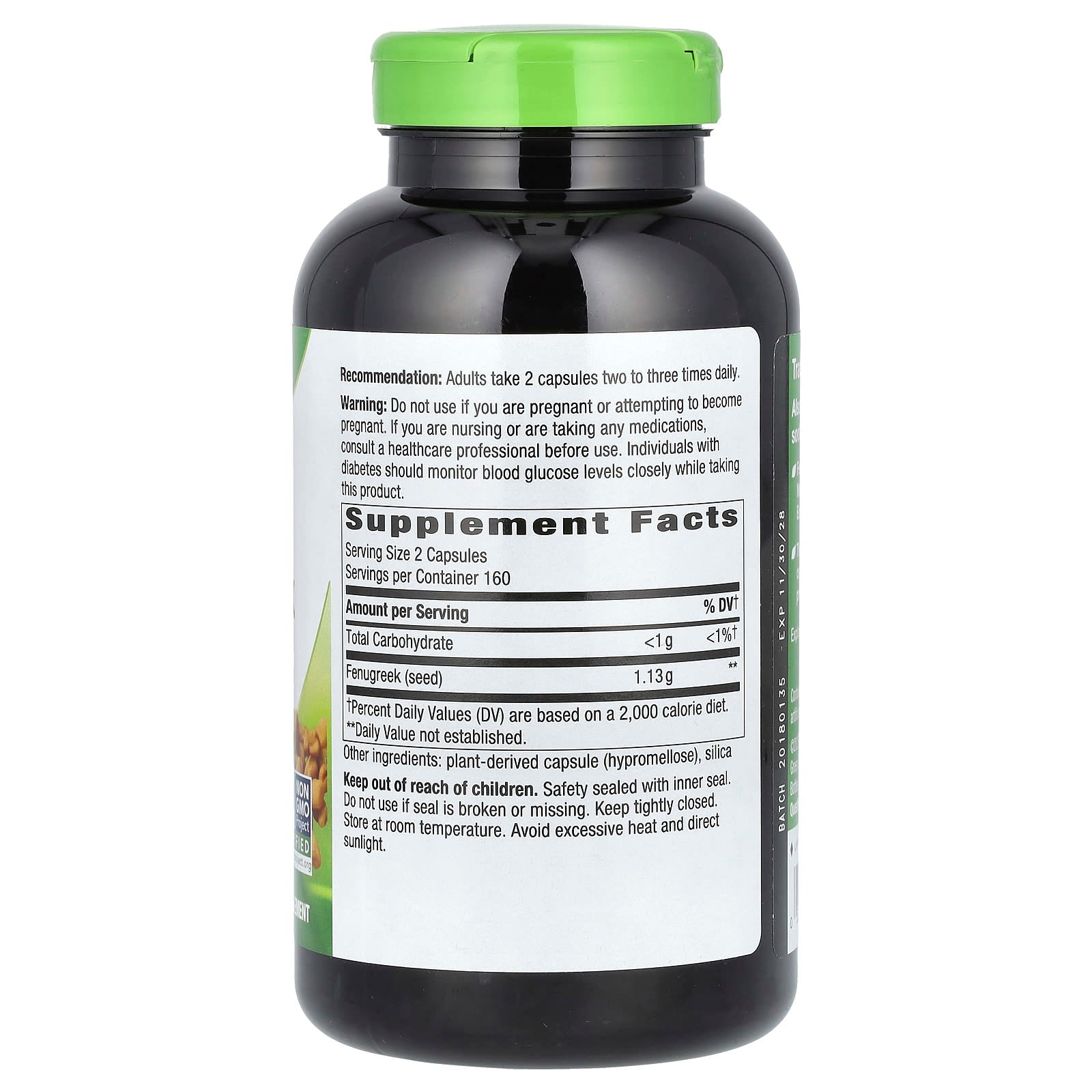 Nature's Way, Fenugreek Seed, 320 Vegan Capsules (565 mg per Capsule) - Image 2