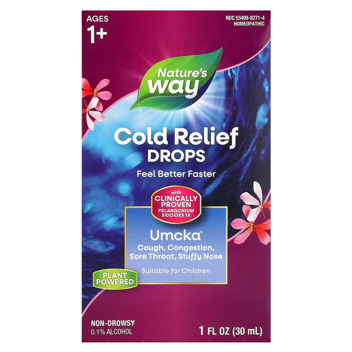 Nature's Way, Umcka®, Cold Relief Drops, Ages 1+, 1 fl oz (30 ml) - Image 1