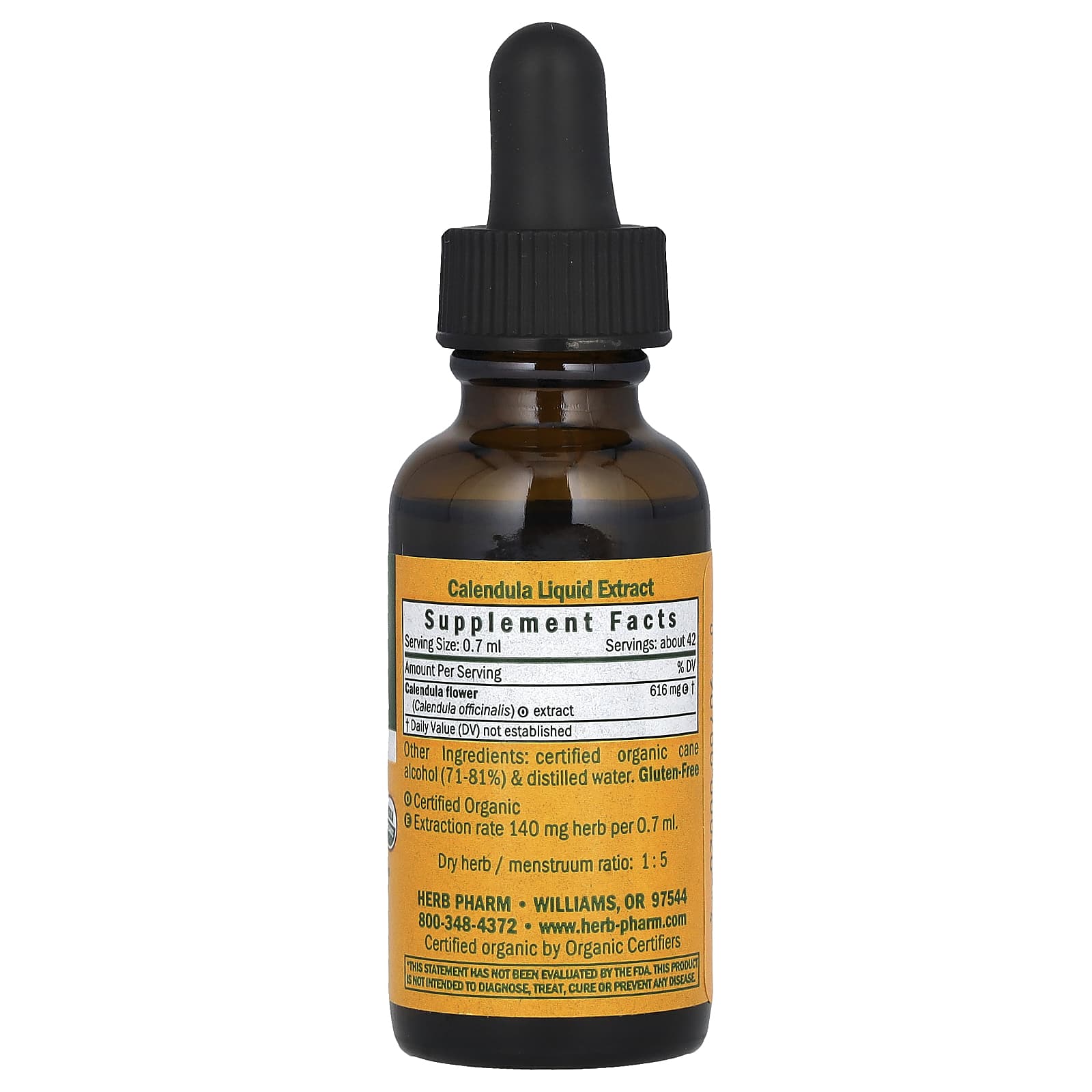 Herb Pharm USDA Organic Calendula Liquid Extract for Immune Support - Image 2