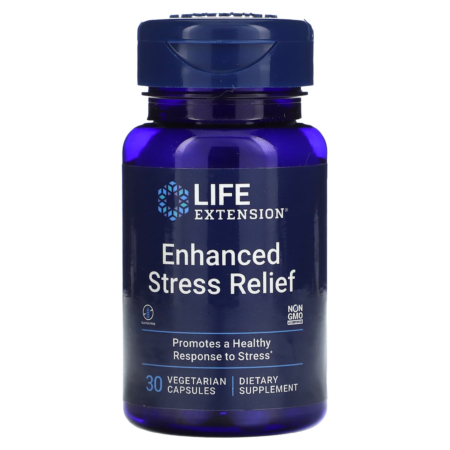 Life Extension, Enhanced Stress Relief, 30 Vegetarian Capsules - Image 1