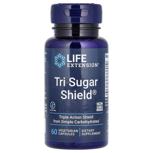 Life Extension, Tri Sugar Shield, 60 Vegetarian Capsules - Image 1