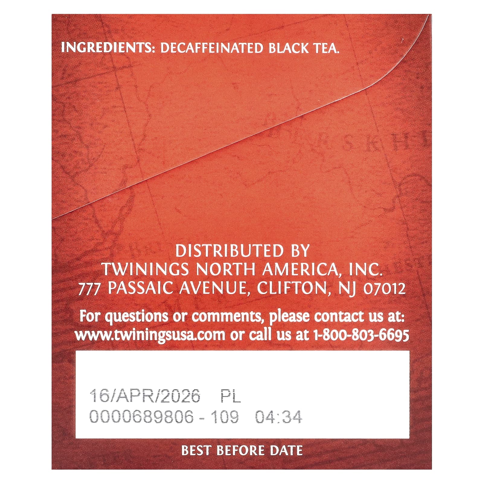 Twinings, Pure Black Tea, English Breakfast, Decaffeinated, 25 Tea Bags, 1.76 oz (50 g) - Image 2