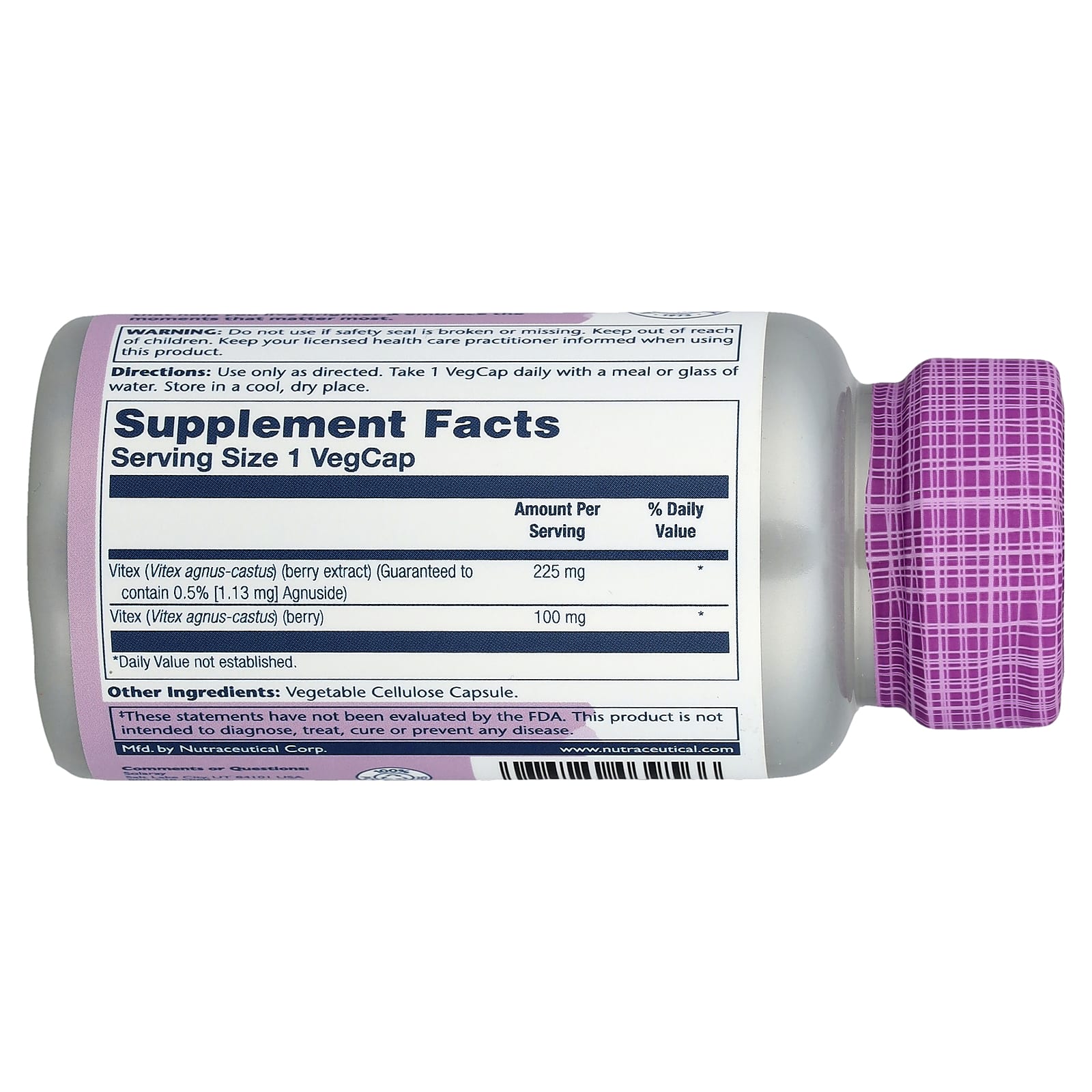 Solaray, Vital Extracts, Vitex, 60 VegCaps - Image 2