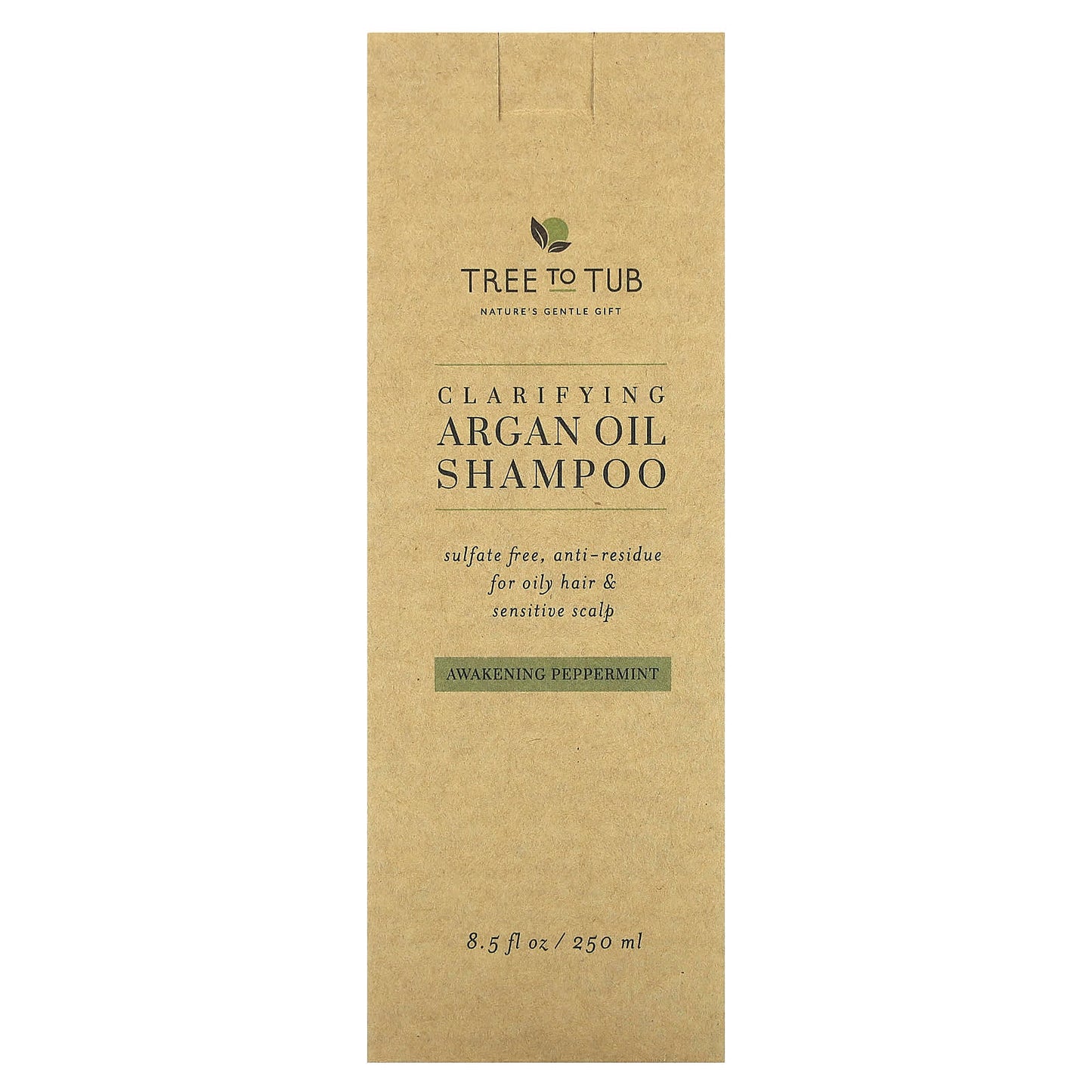 Tree To Tub, Clarifying Argan Oil Shampoo, Awakening Peppermint , 8.5 fl oz (250 ml) - Image 2
