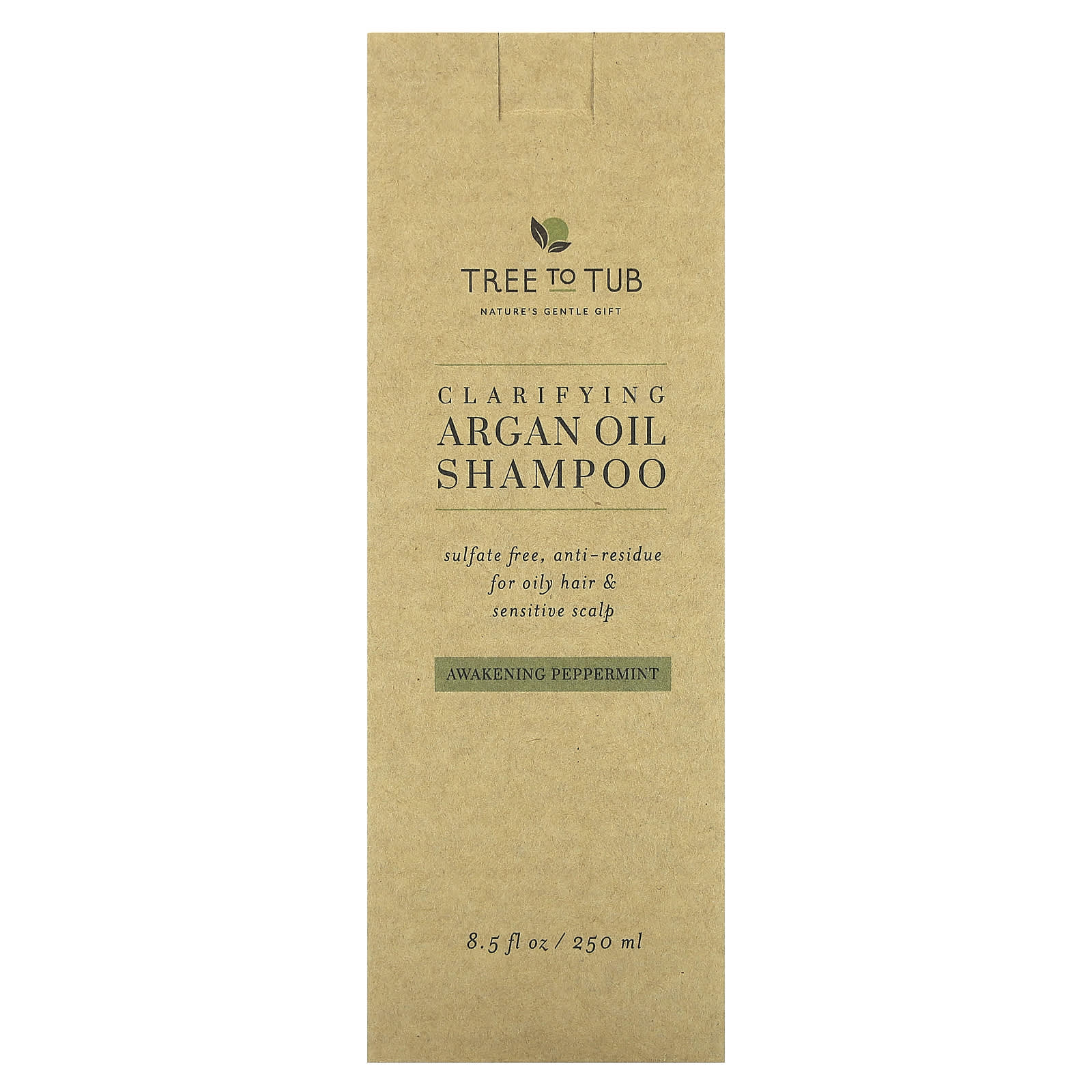 Tree To Tub, Clarifying Argan Oil Shampoo, Awakening Peppermint , 8.5 fl oz (250 ml) - Image 2