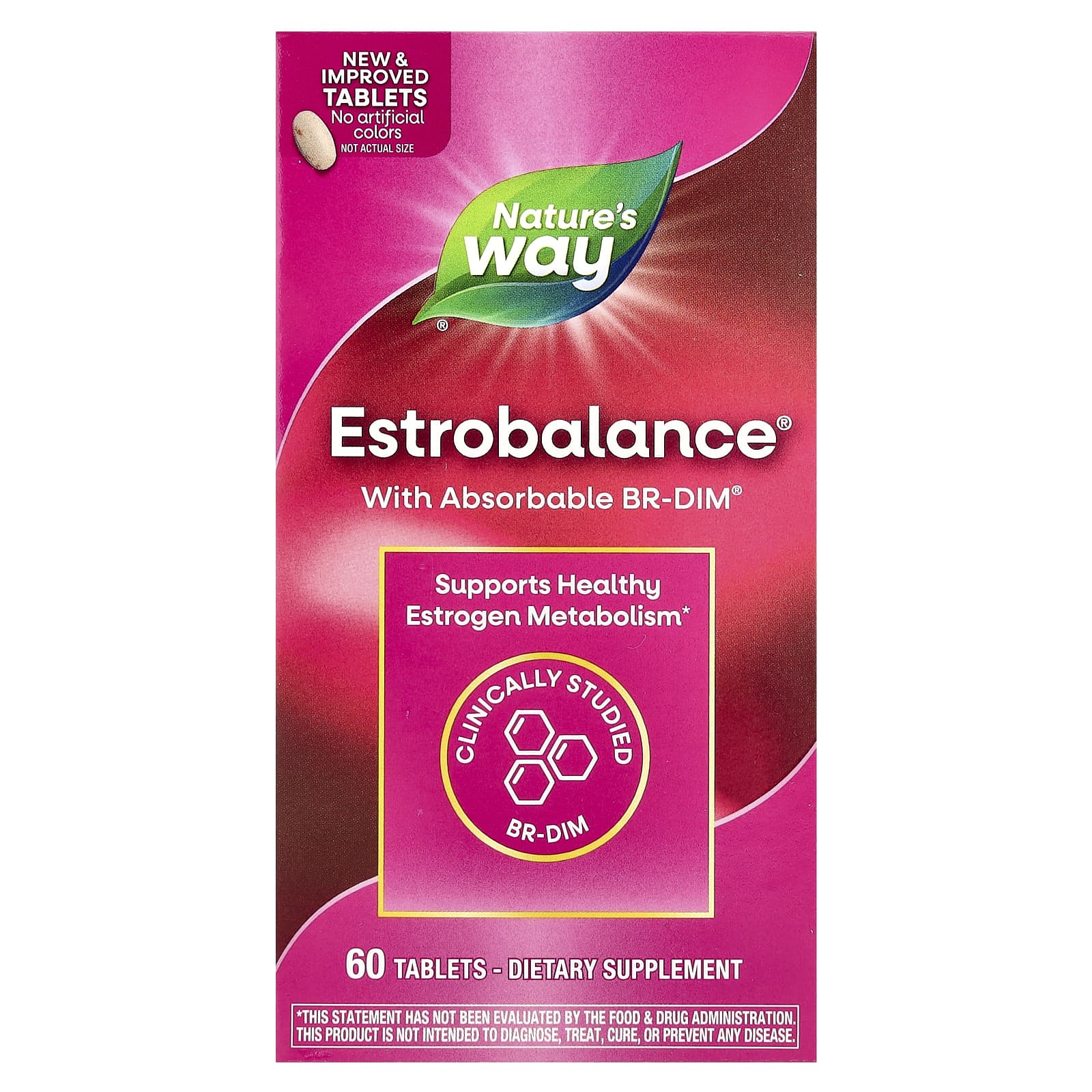 Nature's Way, Estrobalance® with Absorbable BR-DIM®, 60 Tablets - Image 1