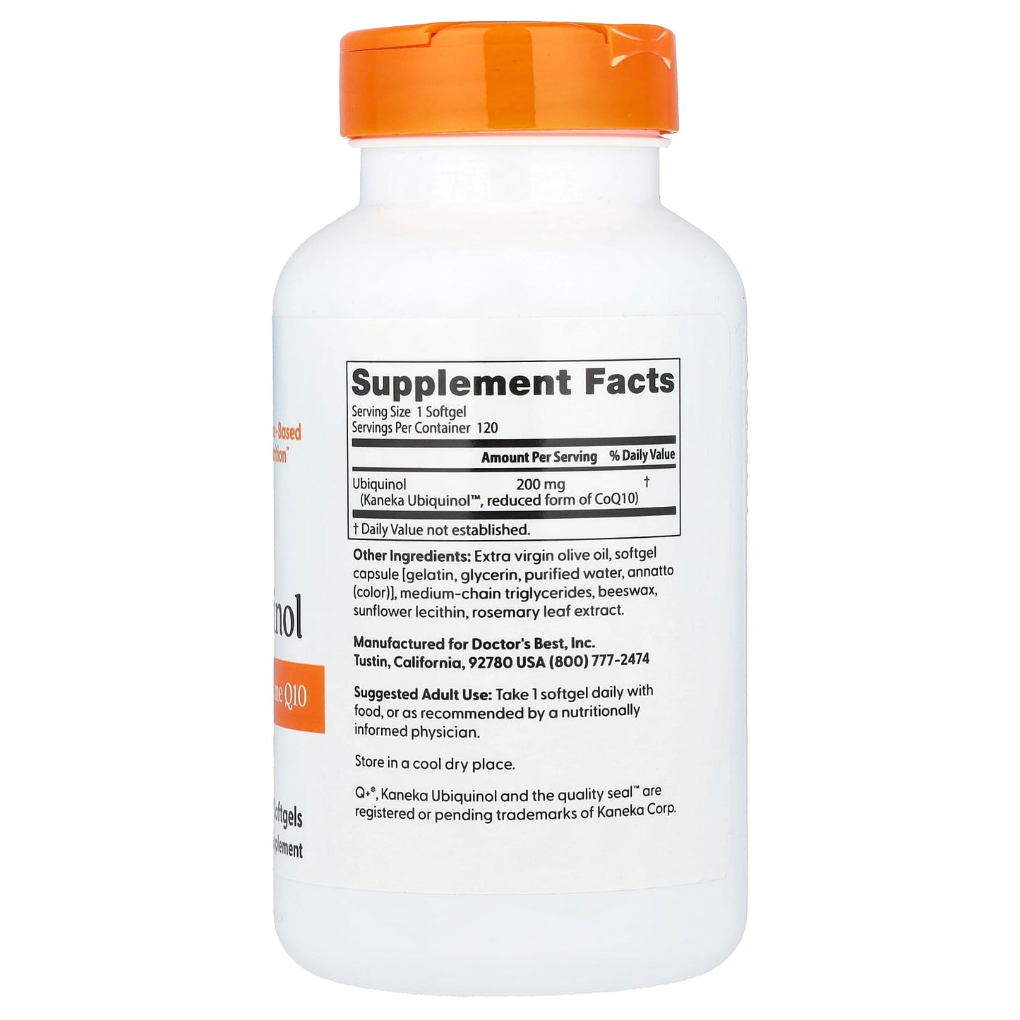Ubiquinol 200mg 120 Softgels for Cellular Energy and Heart Health - Image 2