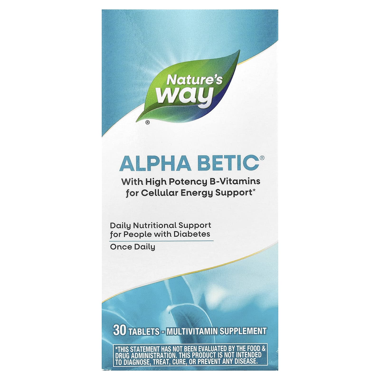 Nature's Way, Alpha Betic® Multivitamin, 30 Tablets - Image 1