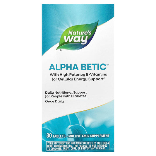 Nature's Way, Alpha Betic® Multivitamin, 30 Tablets - Image 1