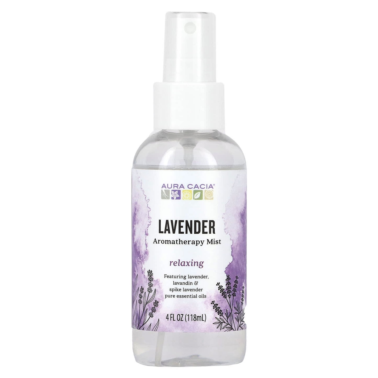 Essential Relaxation with Aura Cacia Lavender Aromatherapy Mist - 4 fl oz - Image 1